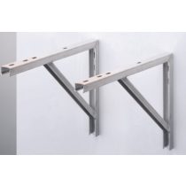   KLÍMATARTÓ KONZOL PÁR FALI ALSÓ TÁMASZTÁS ALUMINIUM 610x405*1,5mm max.150kg DELTON