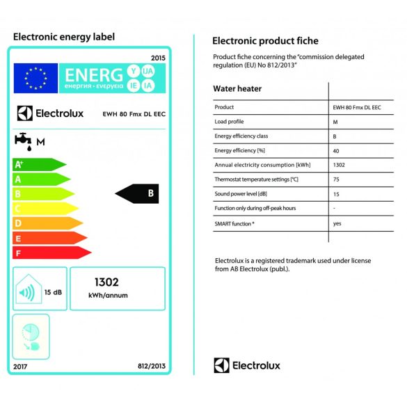 ELECTROLUX EWH 80 FORMAX DL 2000W, elektromos tárolós vízmelegítő (bojler)